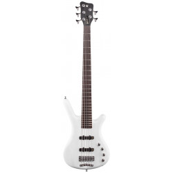 WARWICK RockBass Corvette Basic, 5-String (Solid White High Polish)