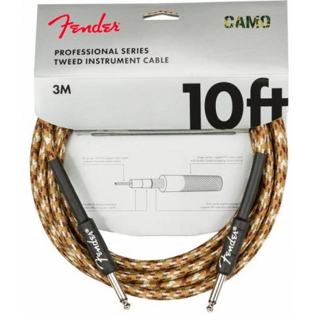 FENDER CABLE PROFESSIONAL SERIES 10'' DESERT CAMO