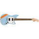 SQUIER by FENDER BULLET MUSTANG FSR HH DAPHNE BLUE w/COMPETITION STRIPES