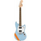 SQUIER by FENDER BULLET MUSTANG FSR HH DAPHNE BLUE w/COMPETITION STRIPES