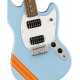 SQUIER by FENDER BULLET MUSTANG FSR HH DAPHNE BLUE w/COMPETITION STRIPES