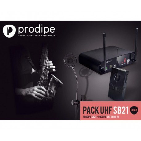 Інструментальна радіосистема PRODIPE PACK UHF SB21 SAX & BRASS LANEN