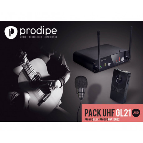 Інструментальна радіосистема PRODIPE PACK UHF GL21 ACOUSTIC GUITAR & UKULELE