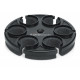 GATOR FRAMEWORKS GFW-MIC-6TRAY Multi Microphone Tray Holds 6 Microphones
