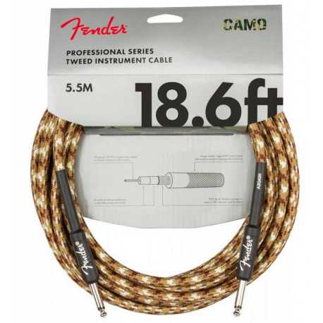 FENDER CABLE PROFESSIONAL SERIES 18.6' DESERT CAMO