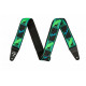 FENDER STRAP NEON MONOGRAMMED GREEN BLUE