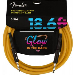 FENDER CABLE PROFESSIONAL SERIES 18.6' GLOW IN DARK ORANGE