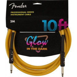 FENDER CABLE PROFESSIONAL SERIES 10' GLOW IN DARK ORANGE