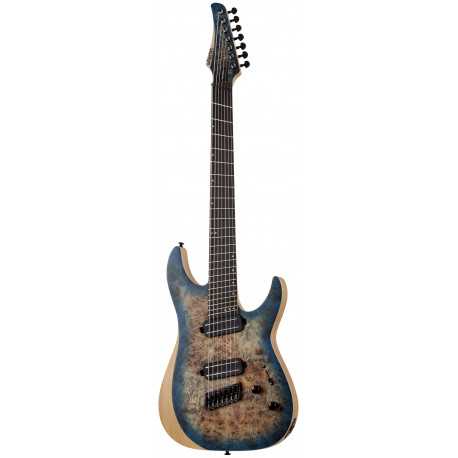 SCHECTER REAPER-7 MS SATIN SKY BURST SSKYB