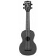 KALA WATERMAN MATTE BLACK SOPRANO UKULELE