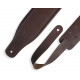 LEVY'S M26PD-DBR_DBR CLASSICS SERIES PADDED TWO-TONE GUITAR STRAP (DARK BROWN)