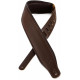 LEVY'S M26PD-DBR_DBR CLASSICS SERIES PADDED TWO-TONE GUITAR STRAP (DARK BROWN)