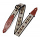 LEVY'S MSSN80-TAN PRINT SERIES GUITAR STRAP (SOUTHWEST)