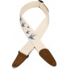 LEVY'S MC8U-006 PRINT SERIES COTTON GUITAR STRAP (BIRDS)