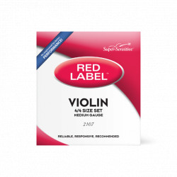 D'ADDARIO Super Sensitive 2107 Red Label Violin String Set - 4/4 Size