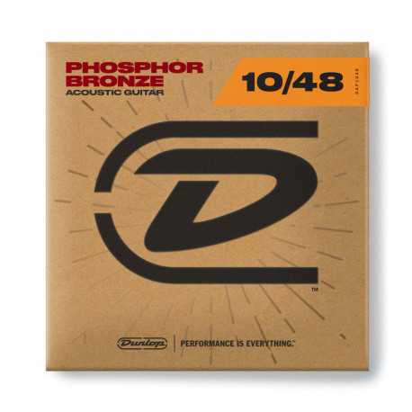 DUNLOP DAP1048 PHOSPHOR BRONZE ACOUSTIC GUITAR STRINGS (10-48)