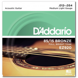 D'ADDARIO EZ920 85/15 BRONZE MEDIUM LIGHT (12-54)