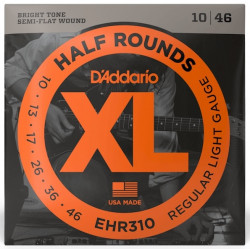 D'ADDARIO EHR310 XL HALF ROUNDS REGULAR LIGHT (10-46)