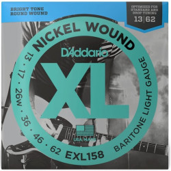 D'ADDARIO EXL158 XL NICKEL WOUND BARITONE LIGHT (13-62)