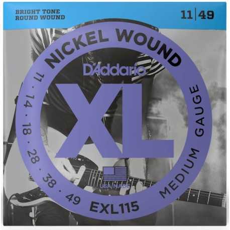 D'ADDARIO EXL115 XL NICKEL WOUND MEDIUM (11-49)