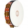 Meinl 10" Headed Wood Tambourine, Dual Row, Brass Jingles (Meinl TAH2B-AB)