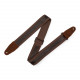 LEVY'S MC2CG-BRN-DBR Cotton Combo Guitar Strap – Brown Cotton with Dark Brown Leather Strip