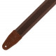 LEVY'S MC2CG-BRN-DBR Cotton Combo Guitar Strap – Brown Cotton with Dark Brown Leather Strip