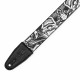 LEVY'S MP2TAT-001 2″ Tattoo Series Poly Guitar Strap - B&W Clowns