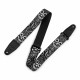 LEVY'S MP2CAL-003 2″ Poly Calaca Guitar Strap – Skulls