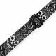 LEVY'S MP2CAL-003 2″ Poly Calaca Guitar Strap – Skulls