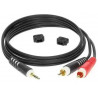 KLOTZ AY7 Y-CABLE STEREO MINI JACK - RCA BLACK 3 M