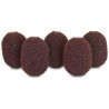 RYCOTE LAVALIER FOAMS BROWN 1 PACKS OF 5