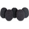 RYCOTE LAVALIER FOAMS BLACK 1 PACK OF 5