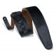 LEVY'S M4GF-BLK CLASSICS SERIES PADDED GARMENT LEATHER BASS STRAP (BLACK)