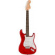 SQUIER by FENDER AFFINITY SERIES FSR STRATOCASTER QMT CRIMSON RED TRANSPARENT