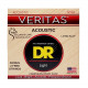DR Strings VERITAS Coated Core Acoustic Guitar Strings - Light (12-54)