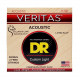 DR Strings VERITAS Coated Core Acoustic Guitar Strings - Custom Light (11-50)