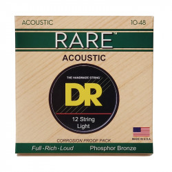 DR Strings RARE Acoustic Phosphor Bronze - 12 String (10-48)