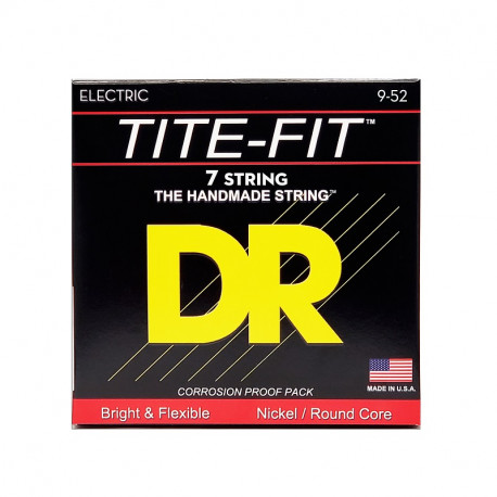 DR Strings TITE-FIT Electric - Light 7 String (9-52)