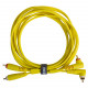 UDG SET RCA STRAIGHT-RCA ANGLED YELLOW 3M (U97005YL)