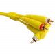 UDG SET RCA STRAIGHT-RCA ANGLED YELLOW 3M (U97005YL)