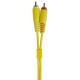 UDG SET RCA STRAIGHT-RCA ANGLED YELLOW 3M (U97005YL)