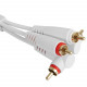 UDG SET RCA STRAIGHT-RCA ANGLED WHITE 3M (U97005WH)