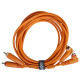 UDG SET RCA STRAIGHT-RCA ANGLED ORANGE 3M (U97005OR)