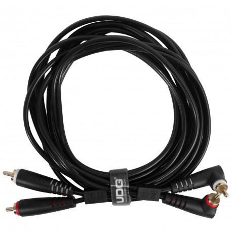 UDG SET RCA STRAIGHT-RCA ANGLED BLACK 3M (U97005BL)