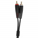 UDG SET RCA STRAIGHT-RCA ANGLED BLACK 3M (U97005BL)