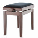 GEWA Piano Bench Deluxe Walnut Dark Matt (130.110)