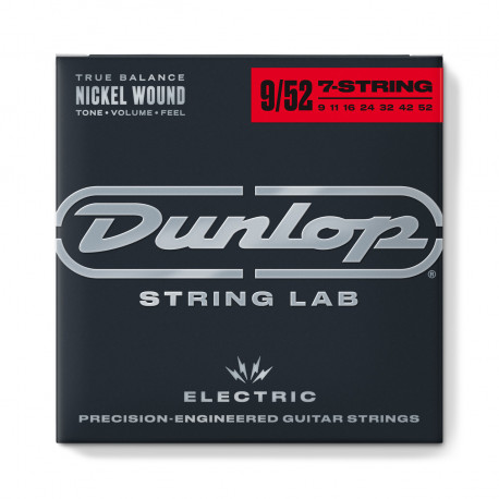 DUNLOP DEN09527 NICKEL WOUND ELECTRIC GUITAR STRINGS 09-52 | 7-STRING