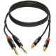 KLOTZ KT-CJ090 MINILINK PRO TWIN CABLE BLACK 0.9 M