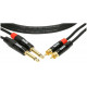 KLOTZ KT-CJ090 MINILINK PRO TWIN CABLE BLACK 0.9 M